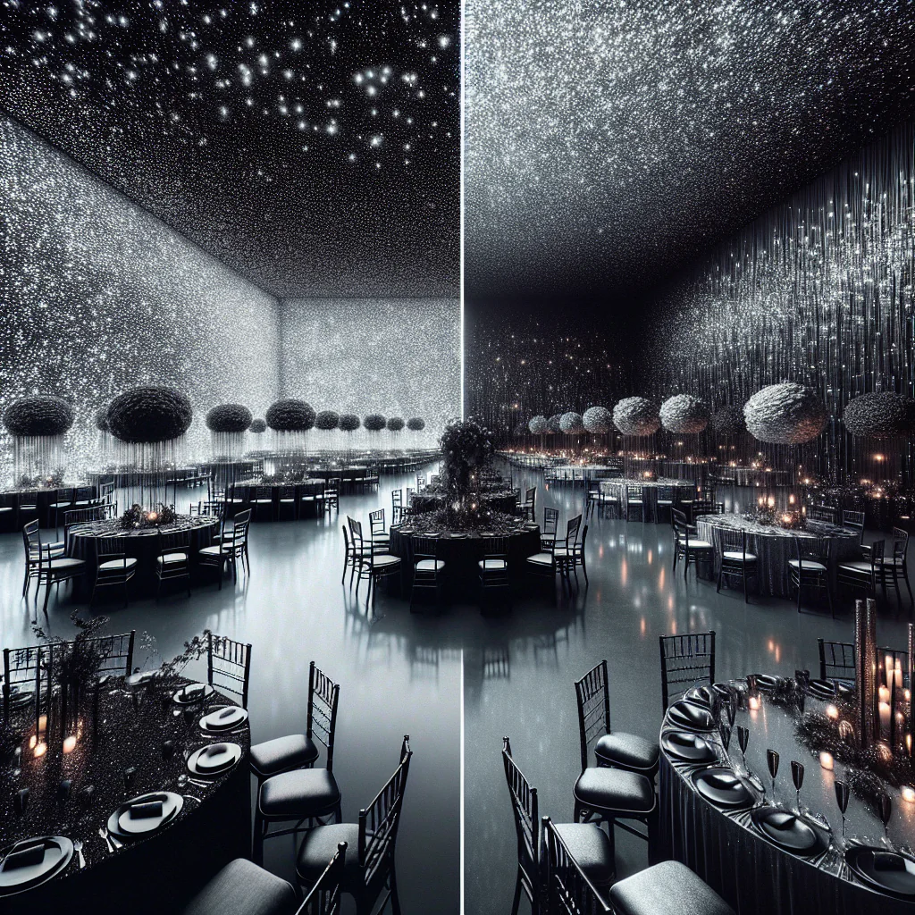 Black Glitter vs Metallic Charcoal: The Ultimate Showdown for Event Decor