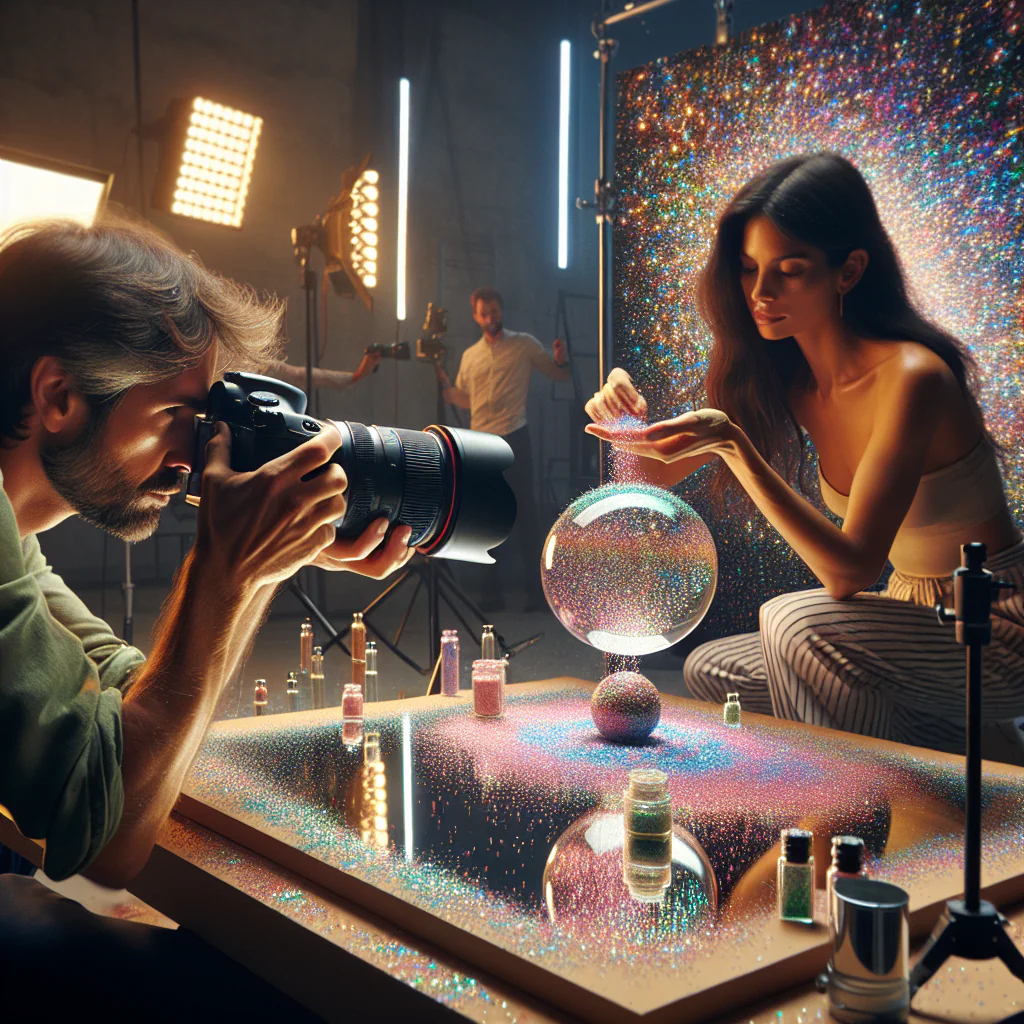 How Photographers Use Holographic Glitter for Shoots