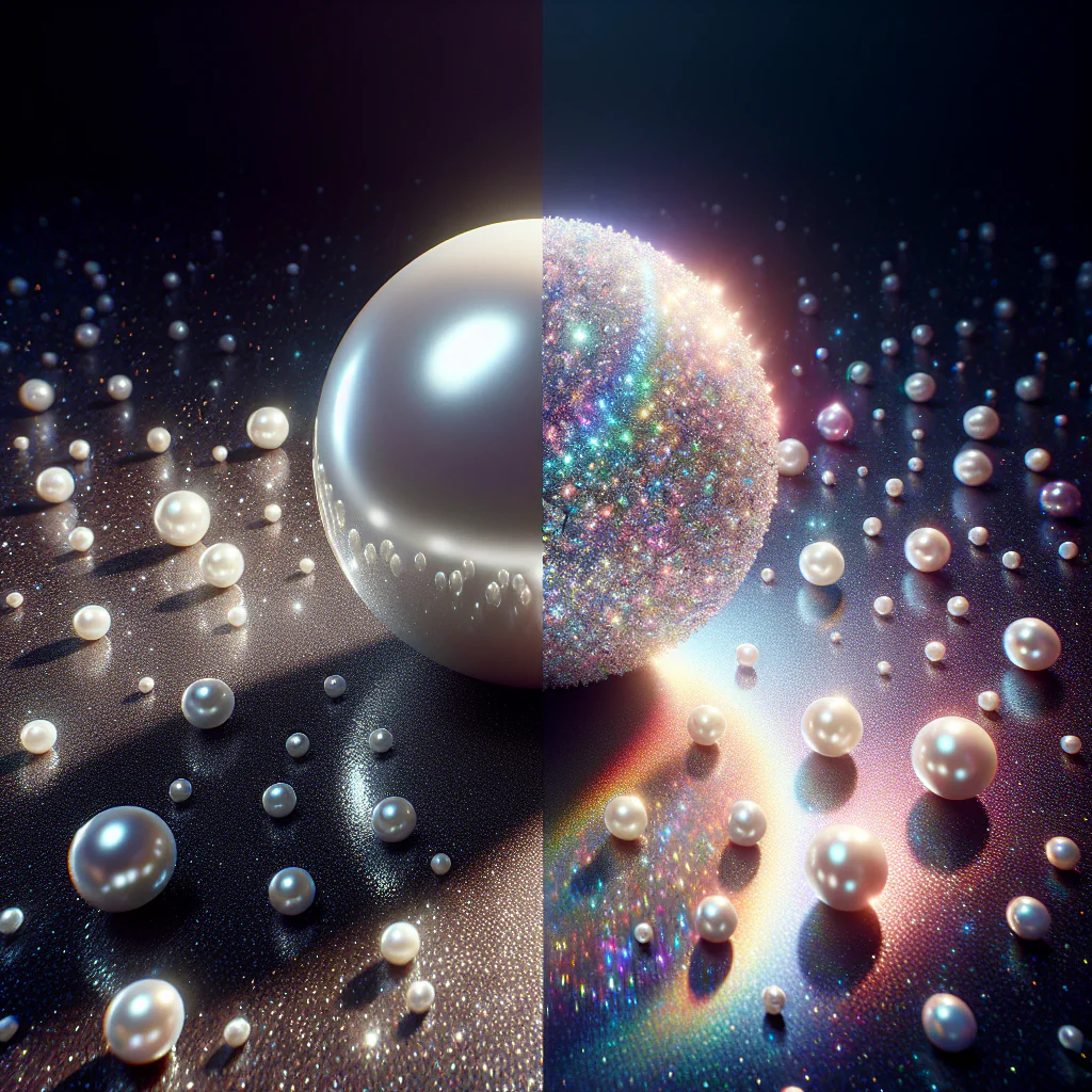 Pearl White Glitter vs Iridescent: The Ultimate Showdown of Elegance