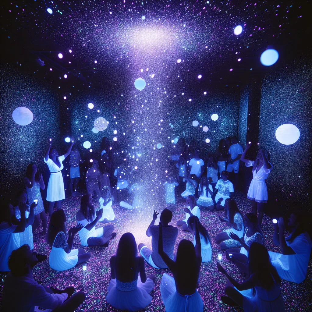 Transform Your Blacklight Party with Dazzling UV Reactive White Glitter
