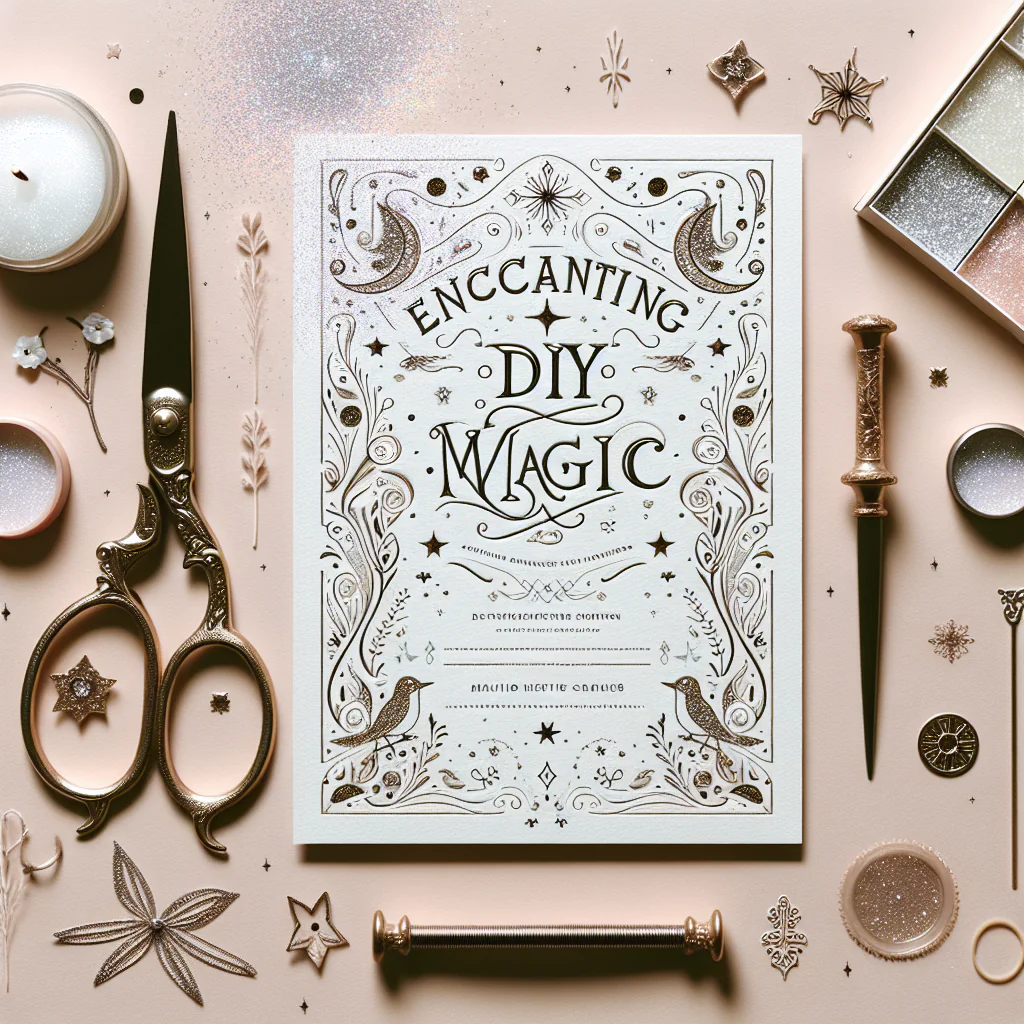 Wedding Invitation DIY Using Fine White Glitter
