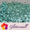 4mm Rabbit Bunny Shapes Sky Blue Glitter B0711
