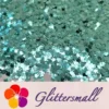 4mm Rabbit Bunny Shapes Sky Blue Glitter B0711