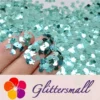 4mm Rabbit Bunny Shapes Sky Blue Glitter B0711