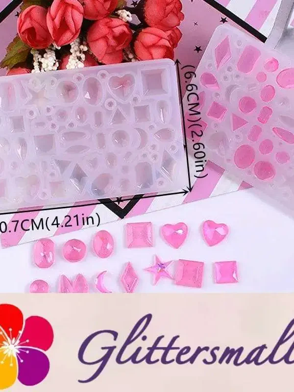 Crafts DIY Earring Molds Set Silicone Resin Casting Pendant Molds