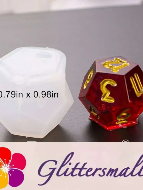 Polyhedral Game Dice Resin Silicone Mold M-LYY-SZ011