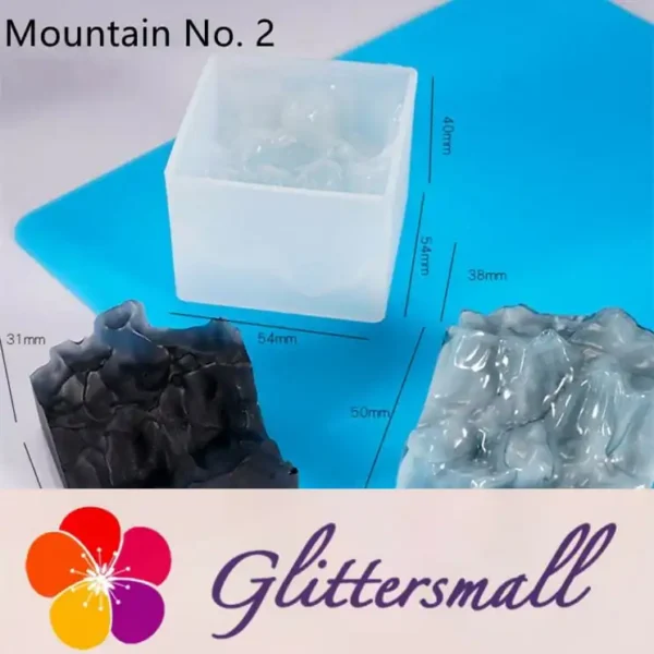 123.webp 3Pcs Miniature Mountain Mountain Peak Landscape Epoxy Resin Mold M-DGLY-SSF001