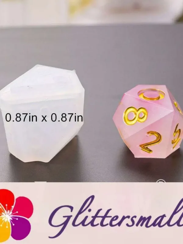 Polyhedral Game Dice Resin Silicone Mold M-LYY-SZ012