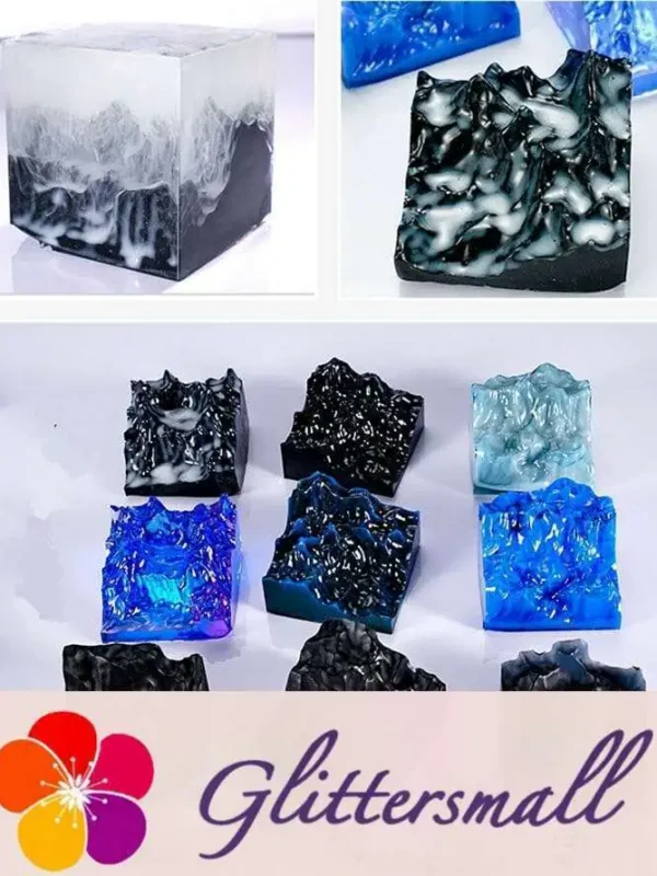3Pcs Miniature Mountain Mountain Peak Landscape Epoxy Resin Mold M-DGLY-SSF001