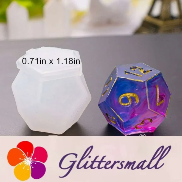 Polyhedral Game Dice Resin Silicone Mold M-LYY-SZ019