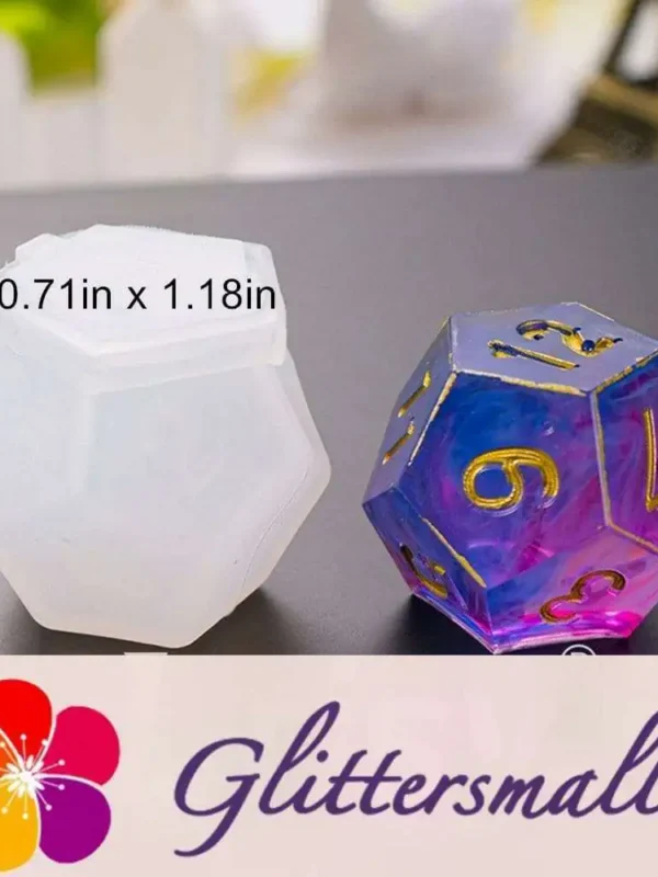 Polyhedral Game Dice Resin Silicone Mold M-LYY-SZ019