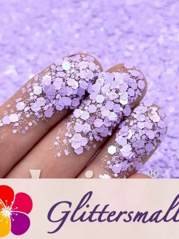 Macaron Color General Mixed Lavendar Purple Glitter FC-E8032