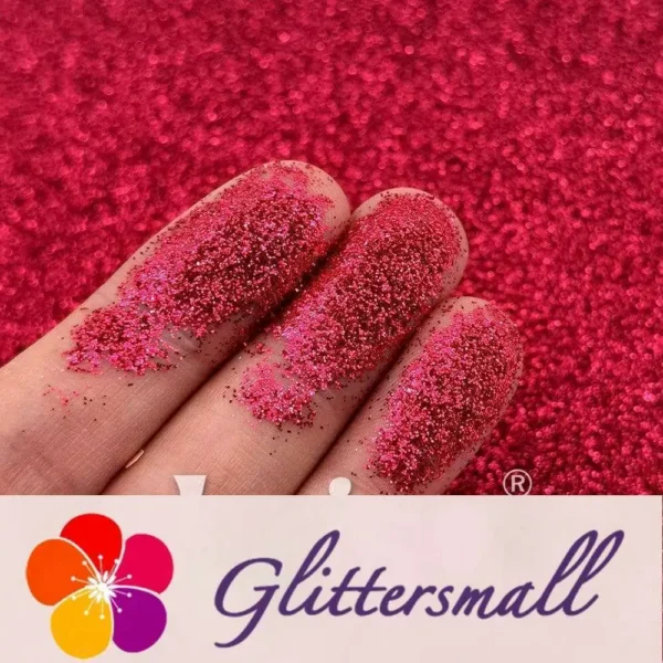 0.2mm Rose Red Professional Cosmetic Glitter For Lip Gloss, Lipstick FCH311