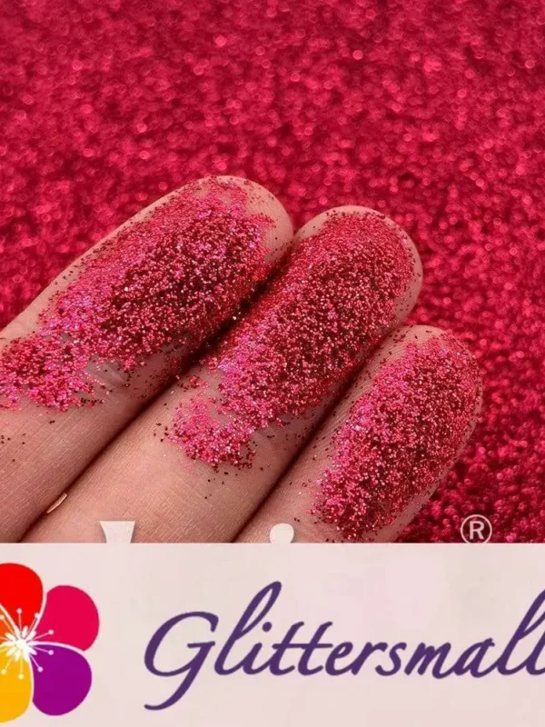 0.2mm Rose Red Professional Cosmetic Glitter For Lip Gloss, Lipstick FCH311