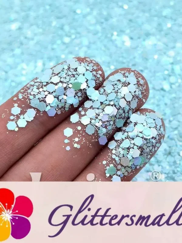 Macaron Color General Mixed Aqua Blue Glitter FC-E8047