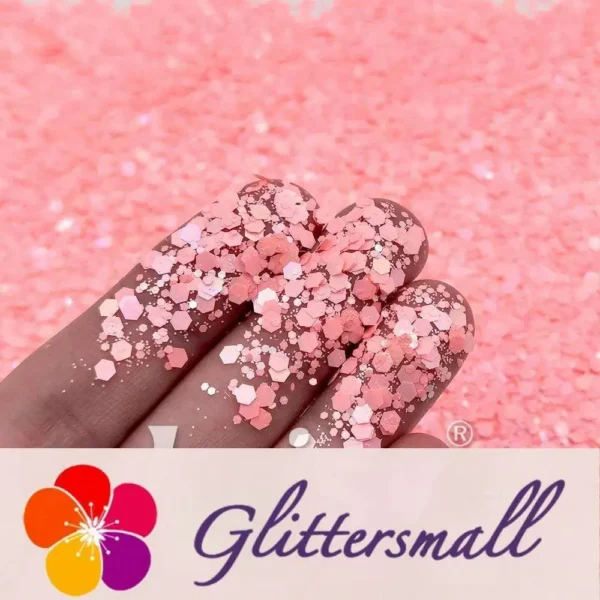 1_5f3bd72d-1381-4682-b4cf-3ee72b772576.webp Macaron Color General Mixed Warm Pink Glitter FC-E8038