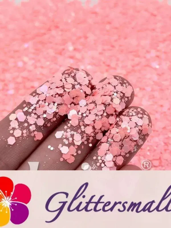 Macaron Color General Mixed Warm Pink Glitter FC-E8038