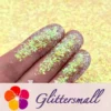 1_77d9570d-2c9c-4a5b-8705-429235b683ee.webp Iridescent Pale Yellow Professional Cosmetic Cellophane Glitter Shards (Flakes) FCH12 2x2