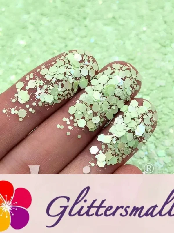 Macaron Color General Mixed Green Glitter FC-E8041