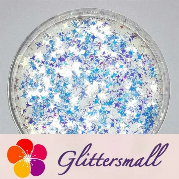 1_d06bb7f5-bc8b-4644-8d1b-0c0199c4825c.webp 3/4/5mm Four Pointed Star Mixed Royal Blue Iridescent Glitter FE-F321A