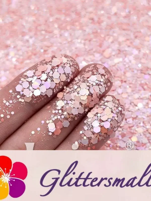 Macaron Color General Mixed Pearl Pink Glitter FC-E8046