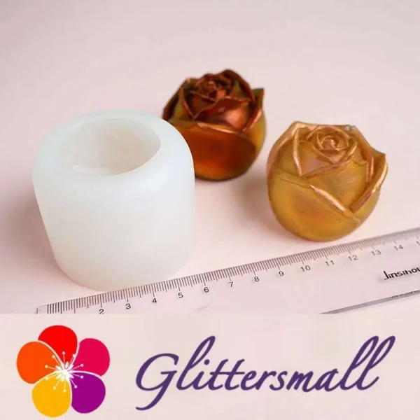 1_eae3660e-7e03-4f1e-b2f3-aadd175b524d.webp Rose Flower Candle Silicone Resin Mold M-KY-MG001