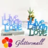 Live, Laugh, Love Splicing Decoration Silicone Resin Mold M-QZZ-LLL001
