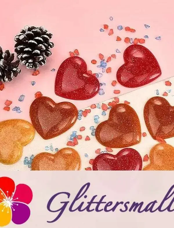 9 Grid Heart Silicone Resin Mold 188x165mm M-LYY-HET001
