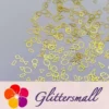 Golden Geometric Patterns Shaped Mixed Metal Nail Glitter MC216