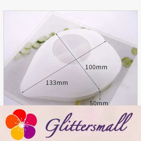 Oval leaf-shaped dish Silicone Resin Mold 133x100mm M-LYY-SYD001