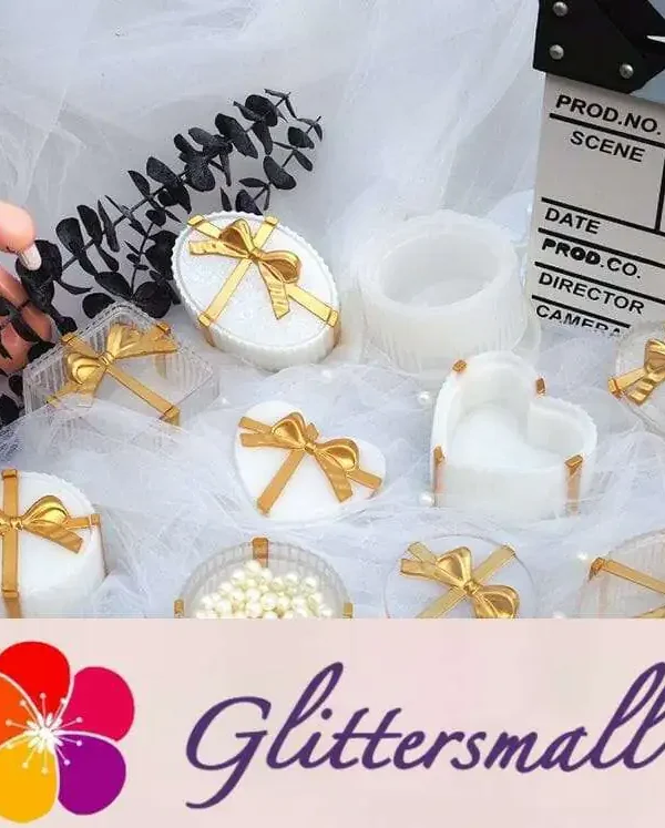 Bow Knot Pack of 4 Jewelry Storage Box Silicone Resin Mold M-FX-HDJ001