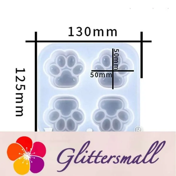 Cute Cat Paws Silicone Resin Mold 130x125mm M-DYY-CCP001