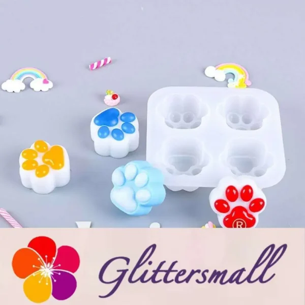 Cute Cat Paws Silicone Resin Mold 130x125mm M-DYY-CCP001