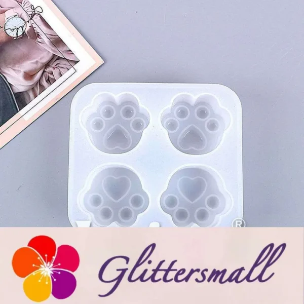 Cute Cat Paws Silicone Resin Mold 160x145mm M-DYY-CCP003
