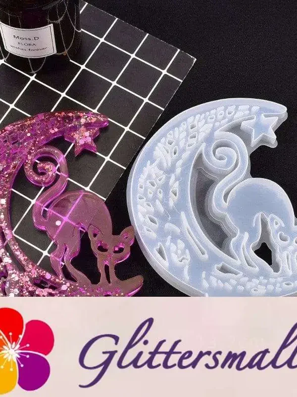 Hollow Out Cat Silicone Resin Mold M-LYY-YLP003