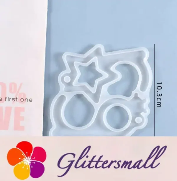 22873683628_1635312530.webp Star And Crown Silicone Chain Pendant Resin Mold M-YMR-YSK001