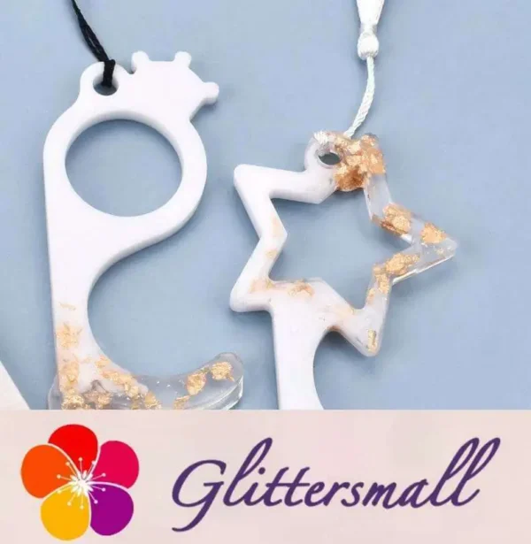 22958971312_1635312530.webp Star And Crown Silicone Chain Pendant Resin Mold M-YMR-YSK001