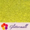High Brightness Lemon Yellow Iridescent Cellophane Glitter Shards (Flakes) FC332 2x2