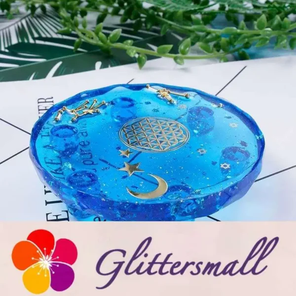 Sphere Side Section Table Silicone Resin Mold 100x100mm M-LYY-TB001