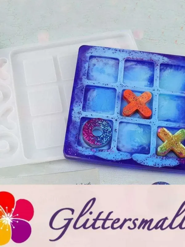 Tic-Tac-Toe DIY Board Game Epoxy Silicone Resin Mold M-QZ-JZQ001