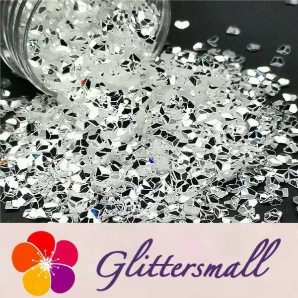 3mm_14e1ad94-bcbc-47cb-a3c6-1d032c8b81cf.webp 3mm 3D Diamond Shapes Mirror Silver Glitter GSY001