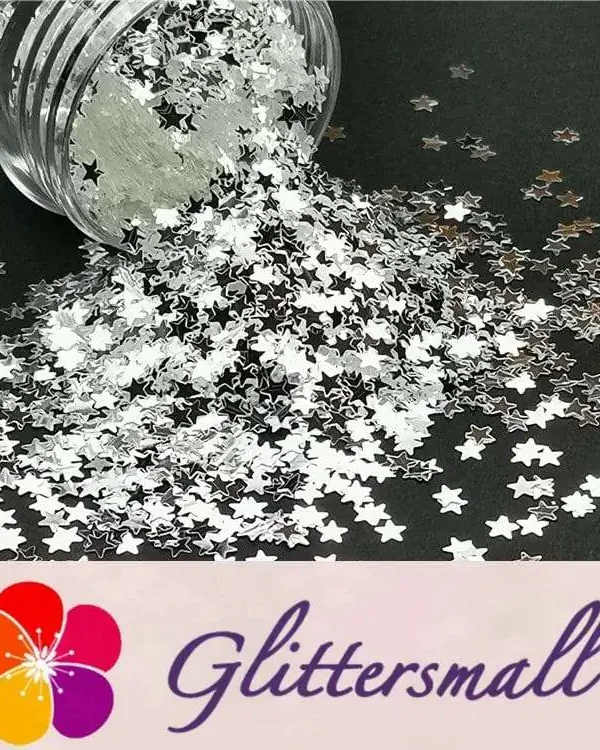 3mm_e8d88245-90b0-4004-8e53-b0e34c82e857.webp 3mm Stars Shapes Mirror Silver Glitter GSY001