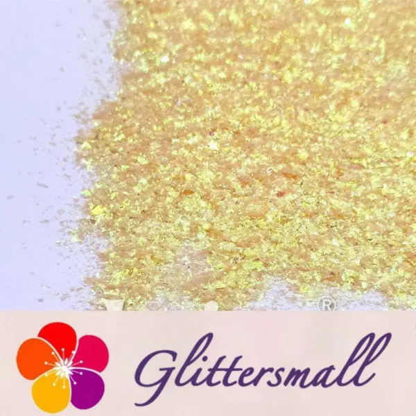 4_119e81f1-4578-4465-8726-fe71e7ce418f.webp Iridescent Pale Yellow Professional Cosmetic Cellophane Glitter Shards (Flakes) FCH12 2x2