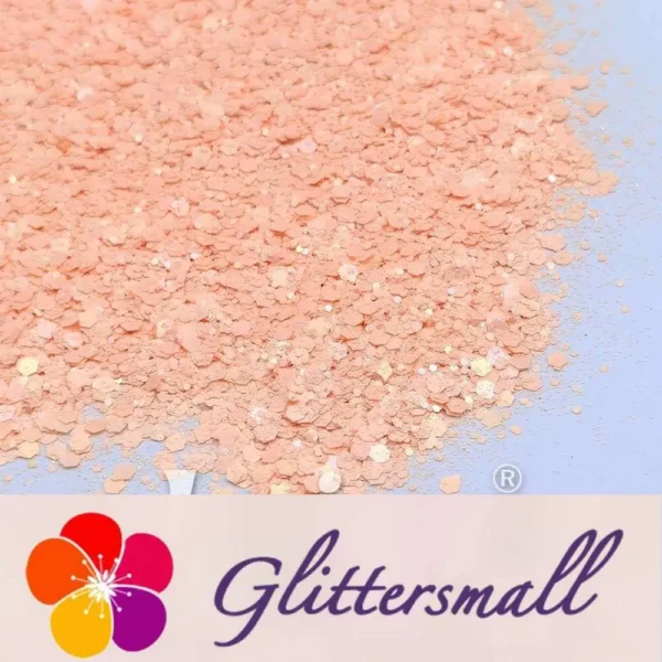 Macaron Color General Mixed Soft Apricot Glitter FC-E8043