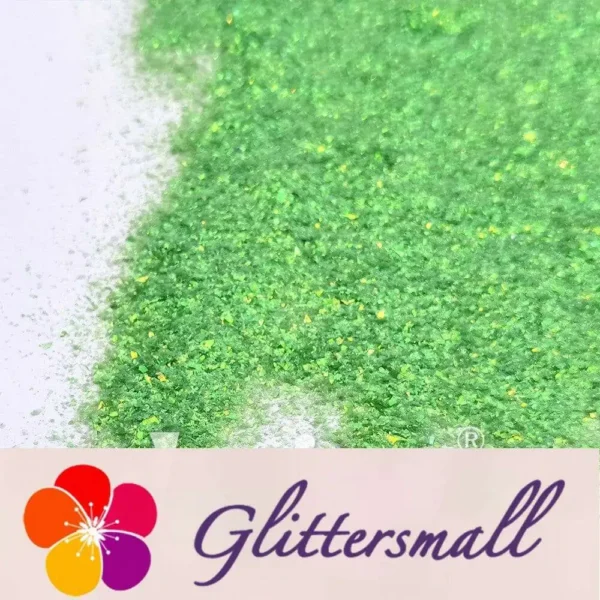 4__2_f81f5e0f-78ee-4ed3-98d3-6c76d62b9dcc.webp Iridescent Light Green Professional Cosmetic Cellophane Glitter Shards (Flakes) FCH13 2x2