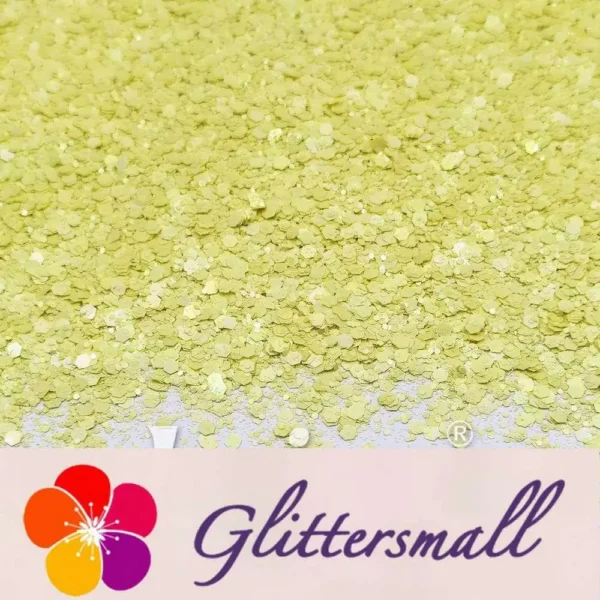 Macaron Color General Mixed Lemon Yellow Glitter FC-E8058
