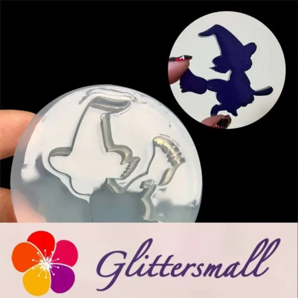 Halloween Witch Cartoons Silicone Resin Mold M-YWKY-NW001