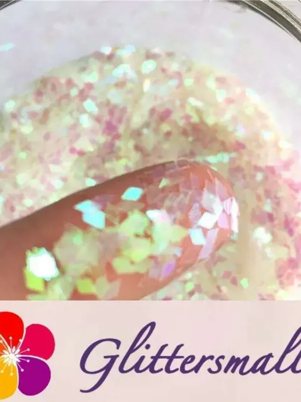 2mm Rhombic shaped translucent iridescent glitter C003