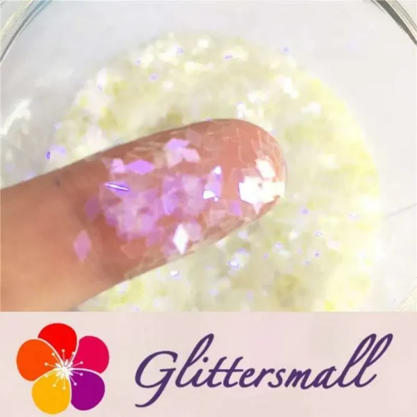 C14.webp 2mm Rhombic shaped translucent iridescent glitter C014