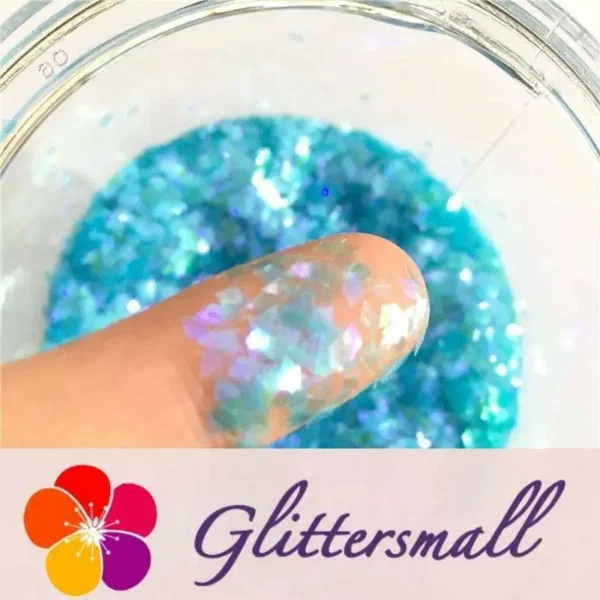 C47.webp 2mm Rhombic shaped translucent iridescent glitter C047